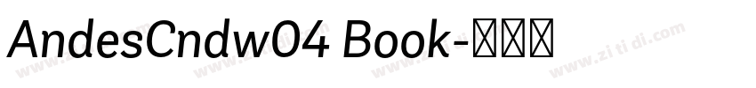 AndesCndw04 Book字体转换